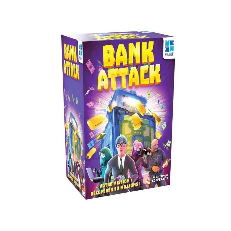 MEGABLEU Jeu coopératif d'ambiance Bank Attack