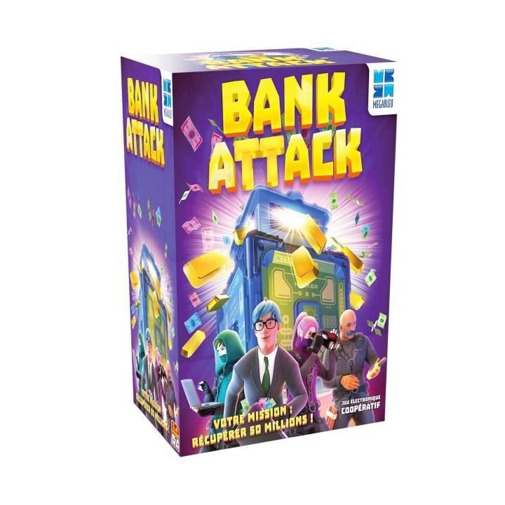 MEGABLEU Jeu coopératif d'ambiance Bank Attack
