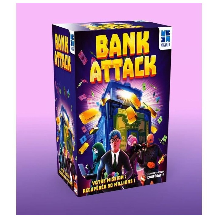 MEGABLEU Jeu coopératif d'ambiance Bank Attack