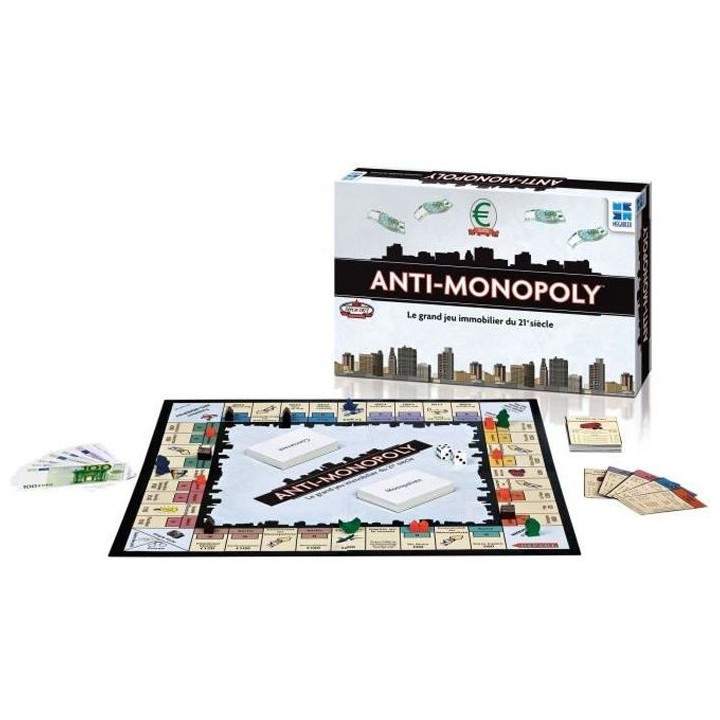 MEGABLEU Jeu de plateau Anti-monopoly