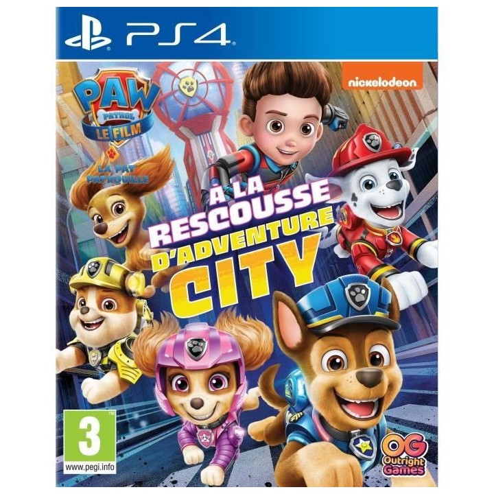 Paw Patrol, La Pat' Patrouille : a la rescousse d'Adventure City Jeu P