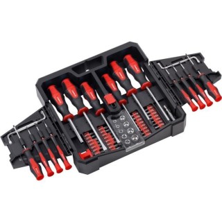 MEISTER JEU DE TOURNEVIS+EMBOUTS 63 PCS