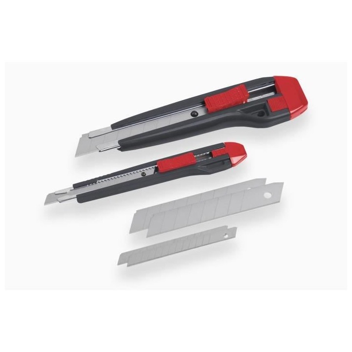 MEISTER Jeu de cutters + lames 9-18mm 8 pieces