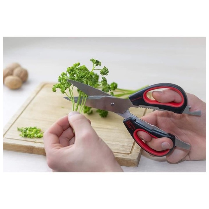 MEISTER Jeu de ciseaux manches bi matiere 3 pieces