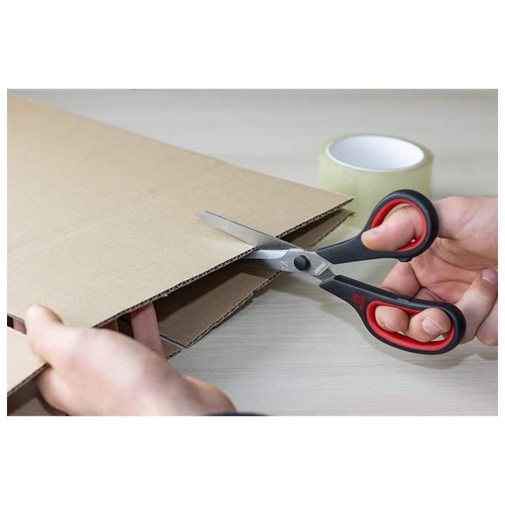 MEISTER Jeu de ciseaux manches bi matiere 3 pieces