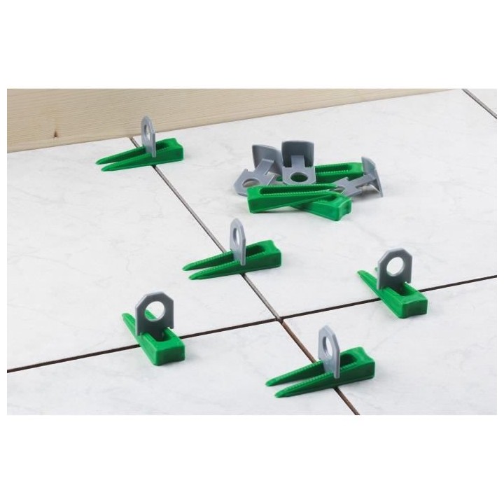 MEISTER Systeme de nivelage de carrelage 100 pieces