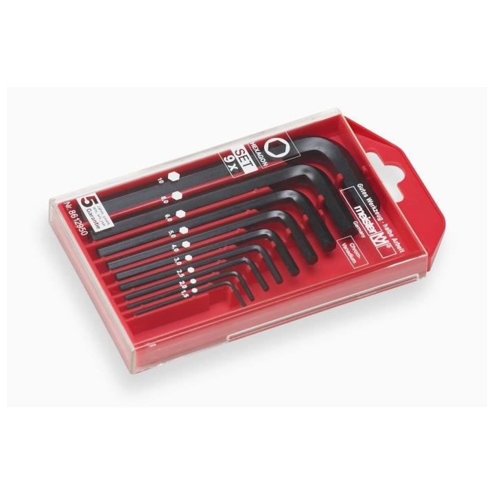 MEISTER Coffret de 9 clés males 1,5 - 10 mm