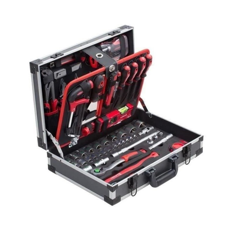 MEISTER Coffret a outils de 131 pieces - Aluminium