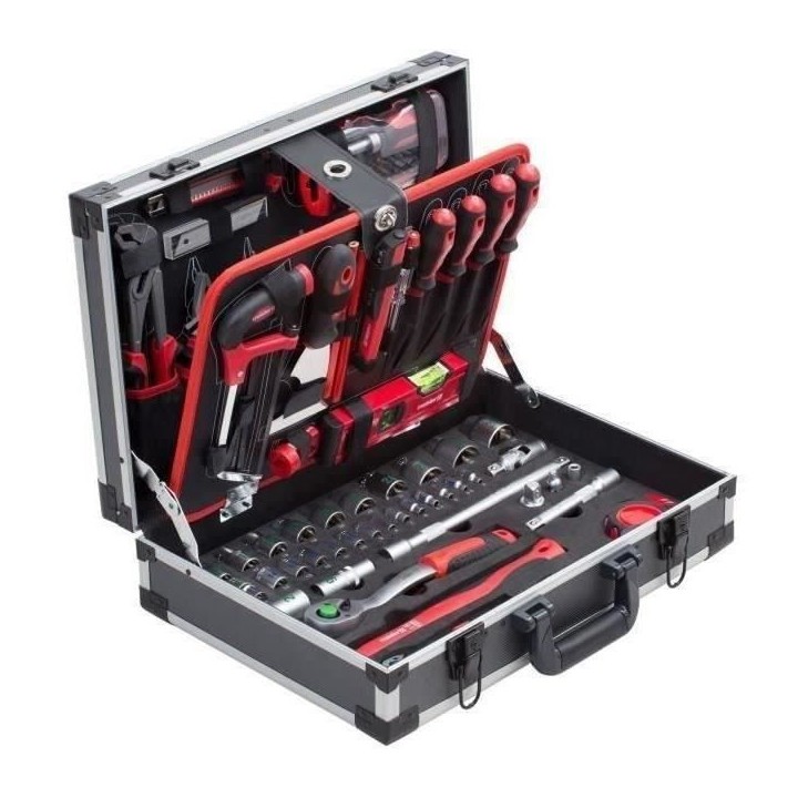 MEISTER Coffret a outils de 131 pieces - Aluminium
