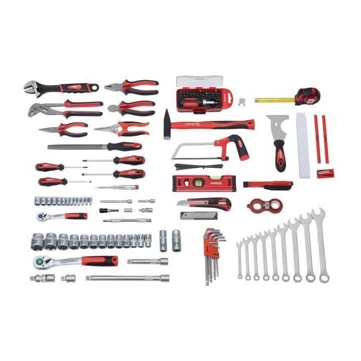 MEISTER Coffret a outils de 131 pieces - Aluminium