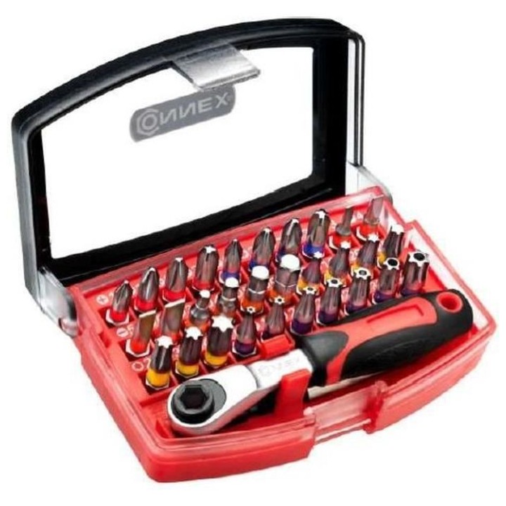 CONNEX JEU D EMBOUTS + CLIQUET 32PCS