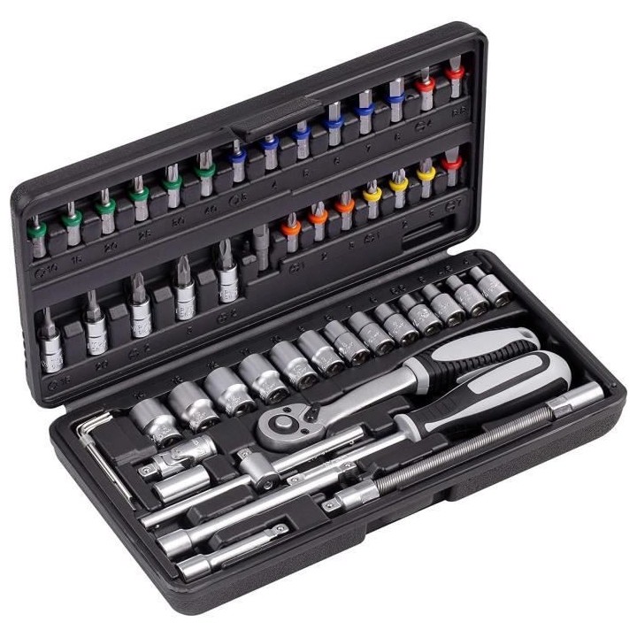 CONNEX Coffert a clés + Douilles 52 pieces