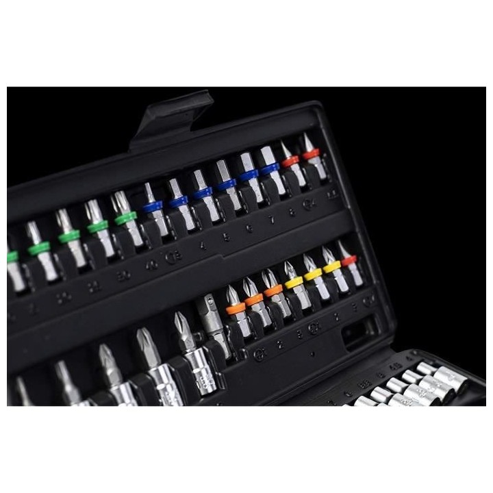 CONNEX Coffert a clés + Douilles 52 pieces