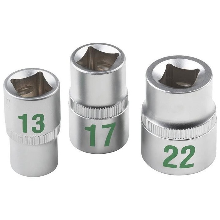 MEISTER Coffret a clés et douilles 1/4+1/2 64 pieces