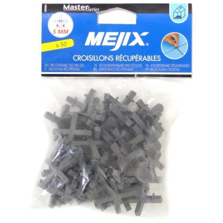 MEJIX Croisillons récupérables 5 mm x 50 pcs