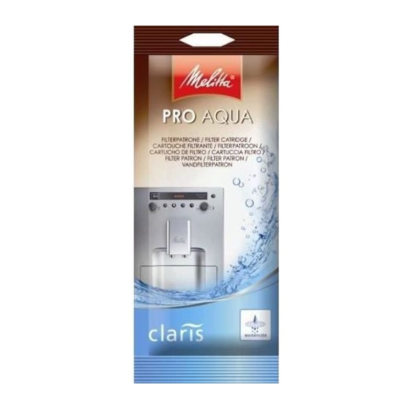 MELITTA CARTOUCHE FILTRANTE MELITTA PRO AQUA CLARIS, Pour machines a expresso automatiques