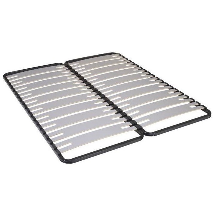 SEDAC OPTISIZE Lot de 2 Sommiers 80 x 200 cm - Cadre a lattes extra la