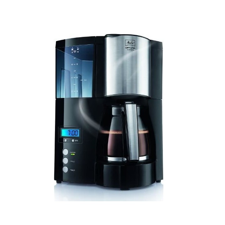 MELITTA 100801 Cafetiere filtre programmable Optima Timer - Noir
