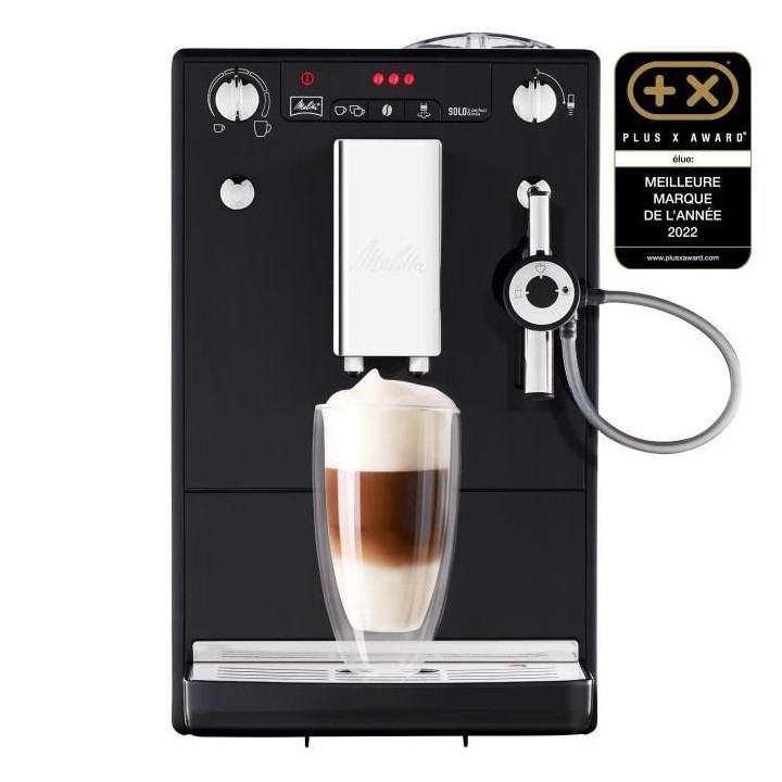 Melitta Solo & Perfect Milk Noir E957-101 Machine a Café et Expresso