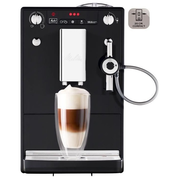 Melitta Solo & Perfect Milk Noir E957-101 Machine a Café et Expresso