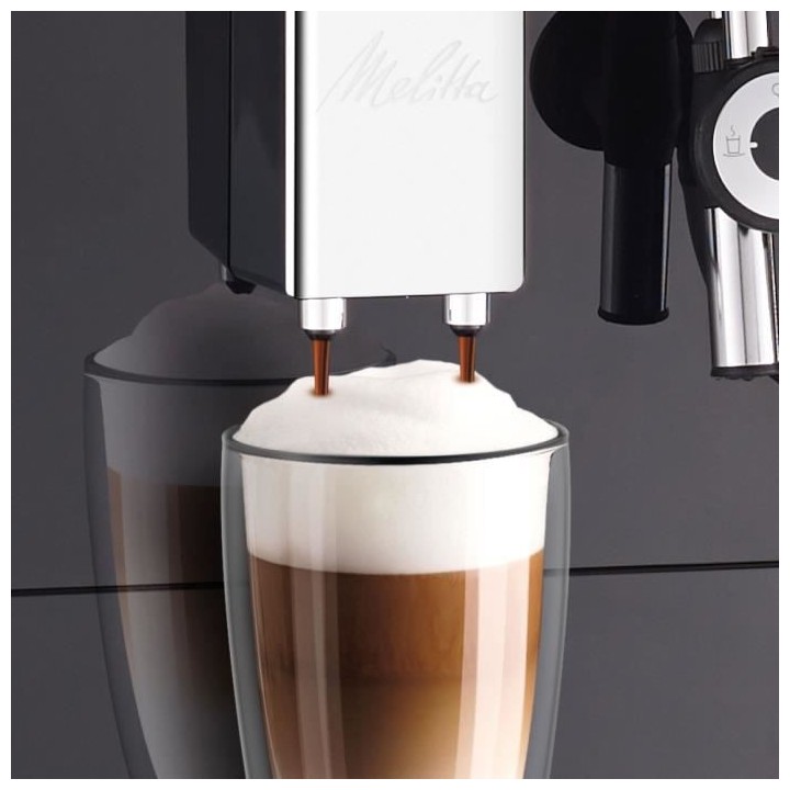 Melitta Solo & Perfect Milk Noir E957-101 Machine a Café et Expresso