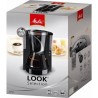 MELITTA Cafetiere filtre - 1011-04 - fonction AromaSelector/Systeme anti-gouttes/Réservoir a eau transparent - Noir/Acier bross