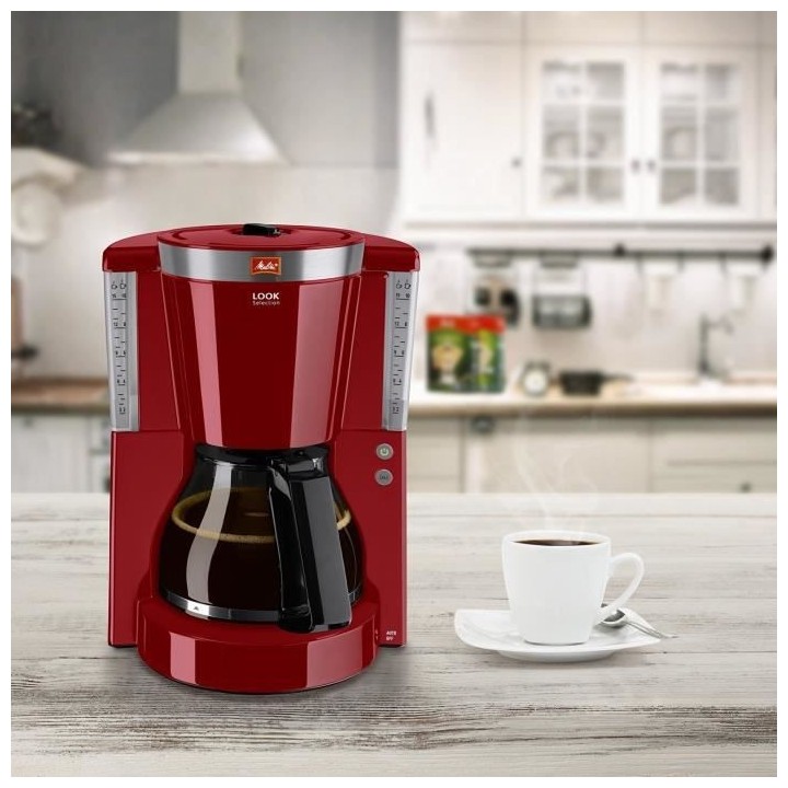 MELITTA 1011-17 Cafetiere filtre Look IV Selection - Rouge