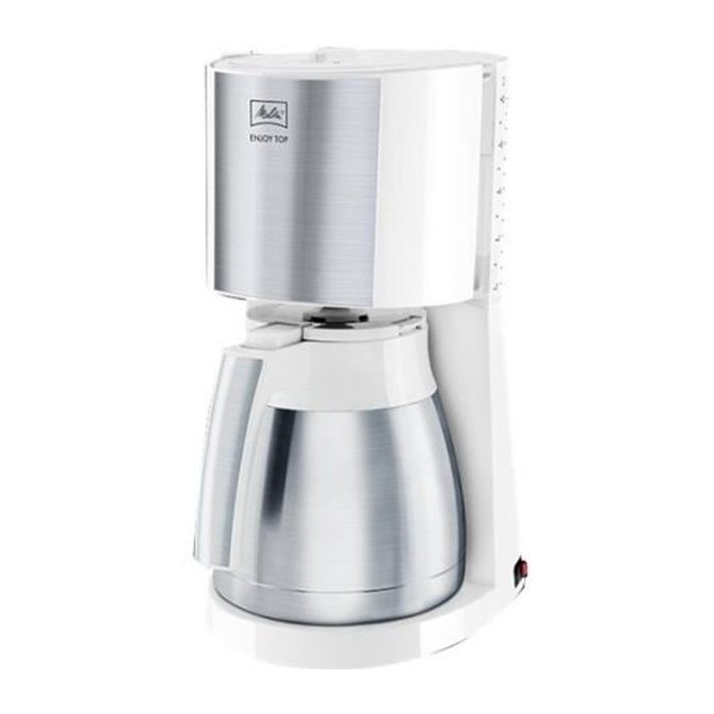 MELITTA Cafétiere Enjoy Top Therm Blanc/ Acier brossé 1017-07