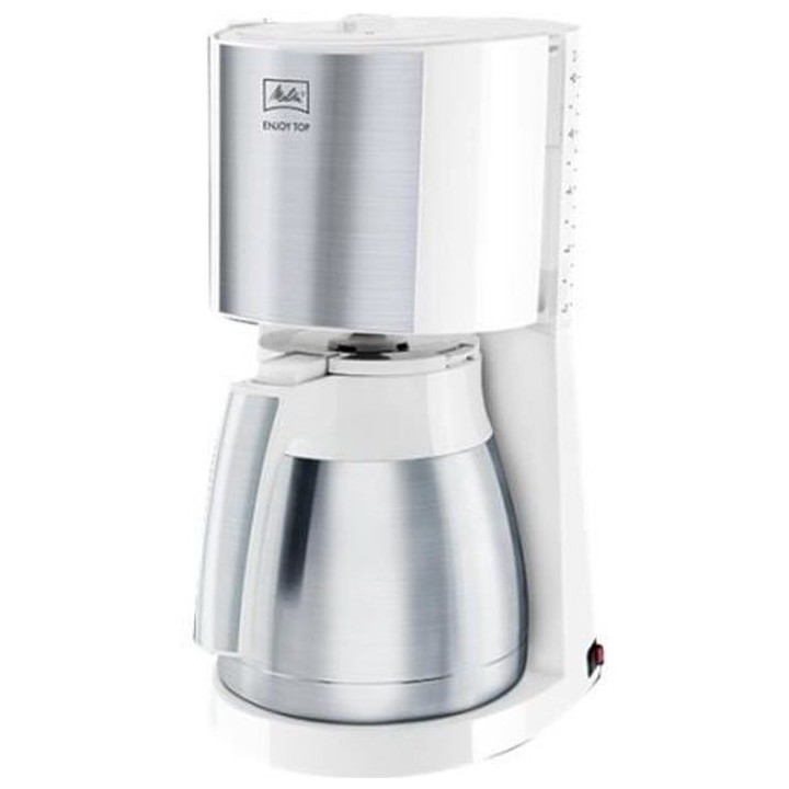 MELITTA Cafétiere Enjoy Top Therm Blanc/ Acier brossé 1017-07