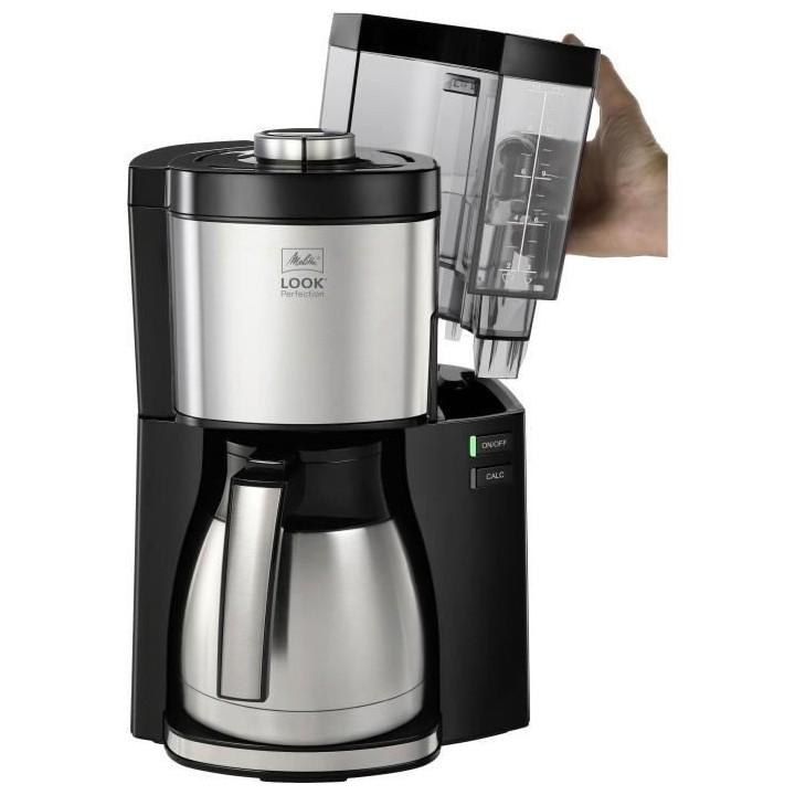 MELITTA Cafétiere Look V Therm Perfection 1025-16 Noir/Acier Brossé