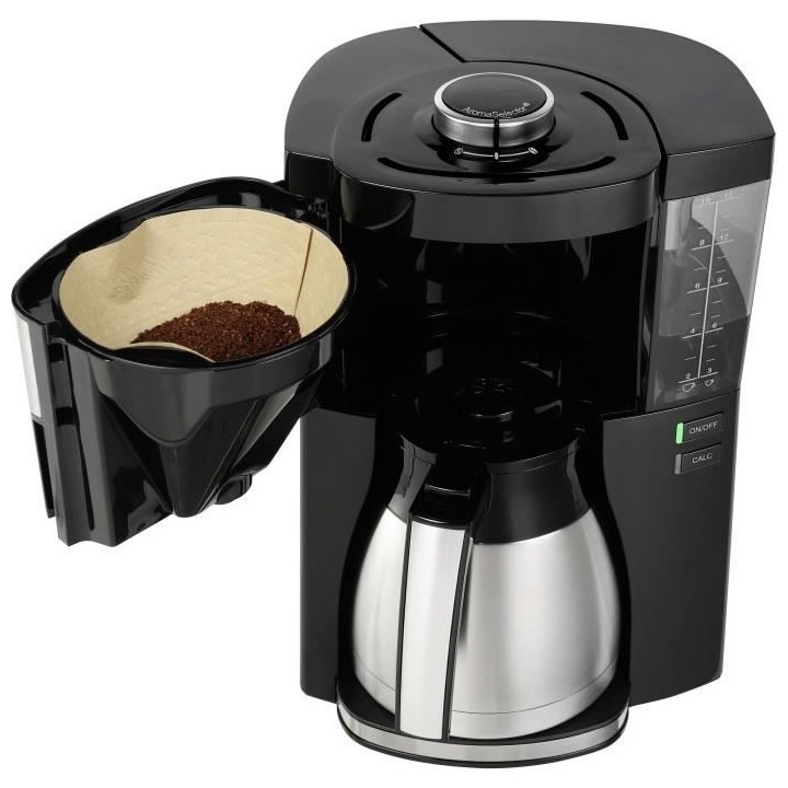 MELITTA Cafétiere Look V Therm Perfection 1025-16 Noir/Acier Brossé