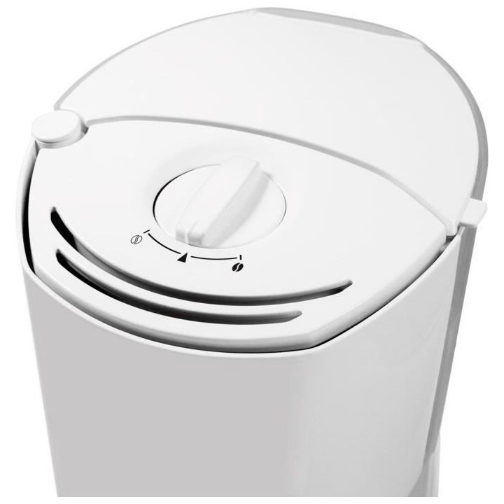 MELITTA 1017-03 Cafetiere Enjoy Top Glass Blanc/Acier brossé 1017-03