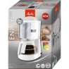 MELITTA 1017-03 Cafetiere Enjoy Top Glass Blanc/Acier brossé 1017-03