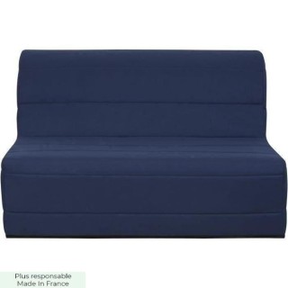 Banquette BZ 140x190 - Tissu bleu marine - MELISSA