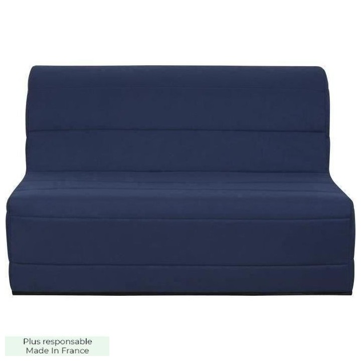 Banquette BZ 140x190 - Tissu bleu marine - MELISSA