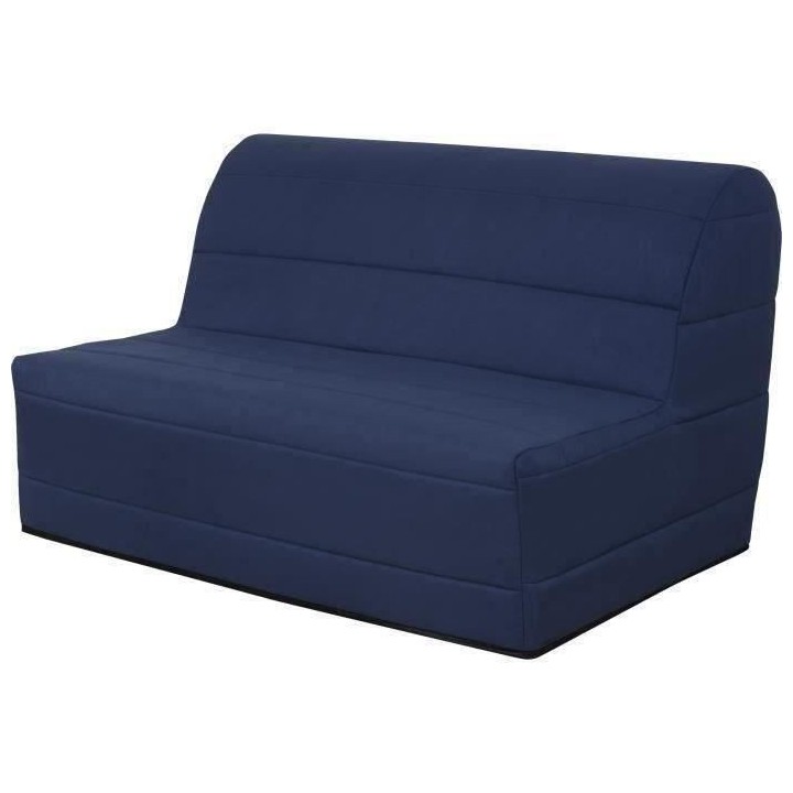 Banquette BZ 140x190 - Tissu bleu marine - MELISSA