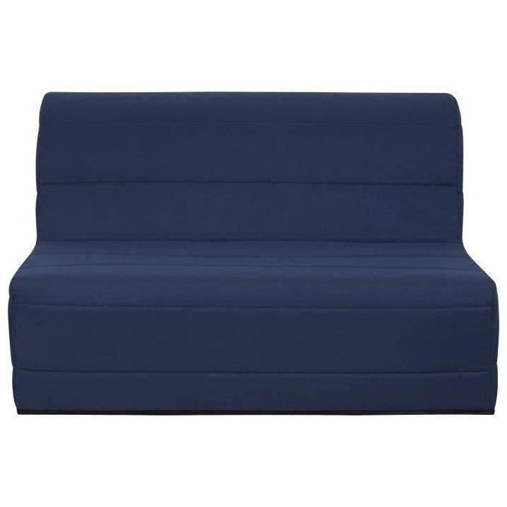 Banquette BZ 140x190 - Tissu bleu marine - MELISSA
