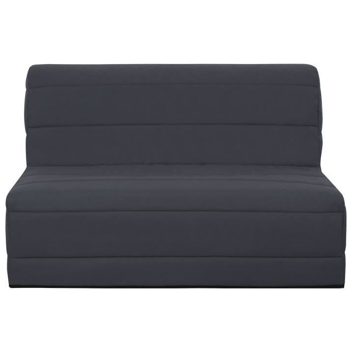 Banquette BZ 140x190 - Tissu gris - MELISSA