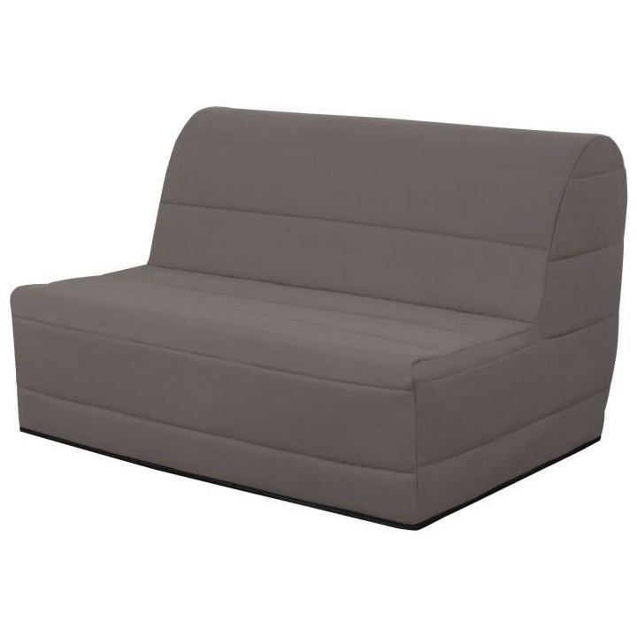 Banquette BZ 140x190 - Tissu taupe - MELISSA