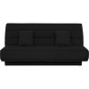 Banquette Clic clac 120x190 - Tissu noir - MELISSA