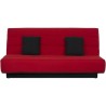 Banquette Clic clac 120x190 - Tissu rouge - MELISSA