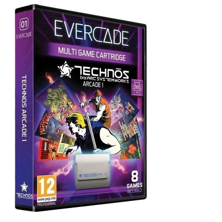 Evercade Technos Arcade Collection 1 - Cartouche Evercade Arcade N°1