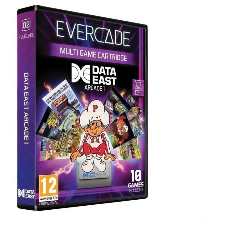 Evercade Data East Arcade Collection 1 - Cartouche Evercade Arcade N°