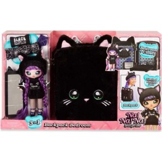 Na! Na! Na! Surprise 3 en 1 sac-a-dos chambre Playset- Black Kitty - 5