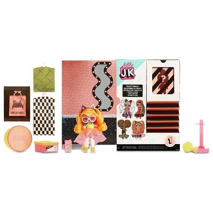L.O.L. Surprise - Mini Poupée Mannequin JK - Neon Q.T.