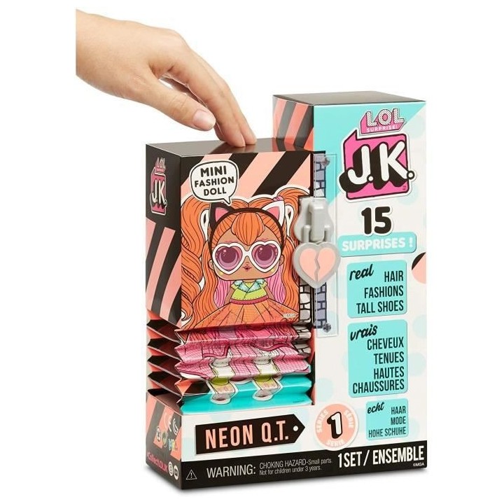 L.O.L. Surprise - Mini Poupée Mannequin JK - Neon Q.T.
