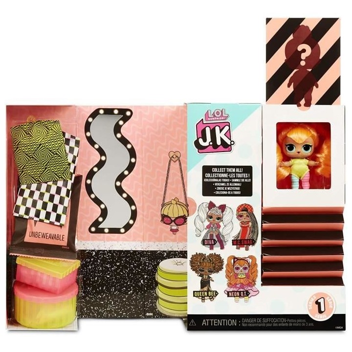 L.O.L. Surprise - Mini Poupée Mannequin JK - Neon Q.T.