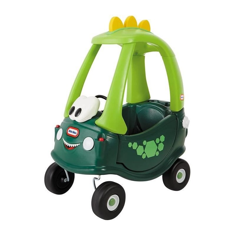 Little Tikes - Trotteur et Porteur Cozy Coupe Go Green Dino - Vert - A partir de 18 mois