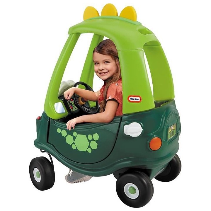Little Tikes - Trotteur et Porteur Cozy Coupe Go Green Dino - Vert - A