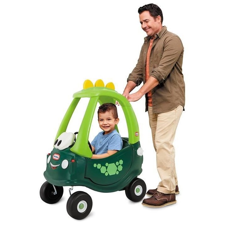Little Tikes - Trotteur et Porteur Cozy Coupe Go Green Dino - Vert - A